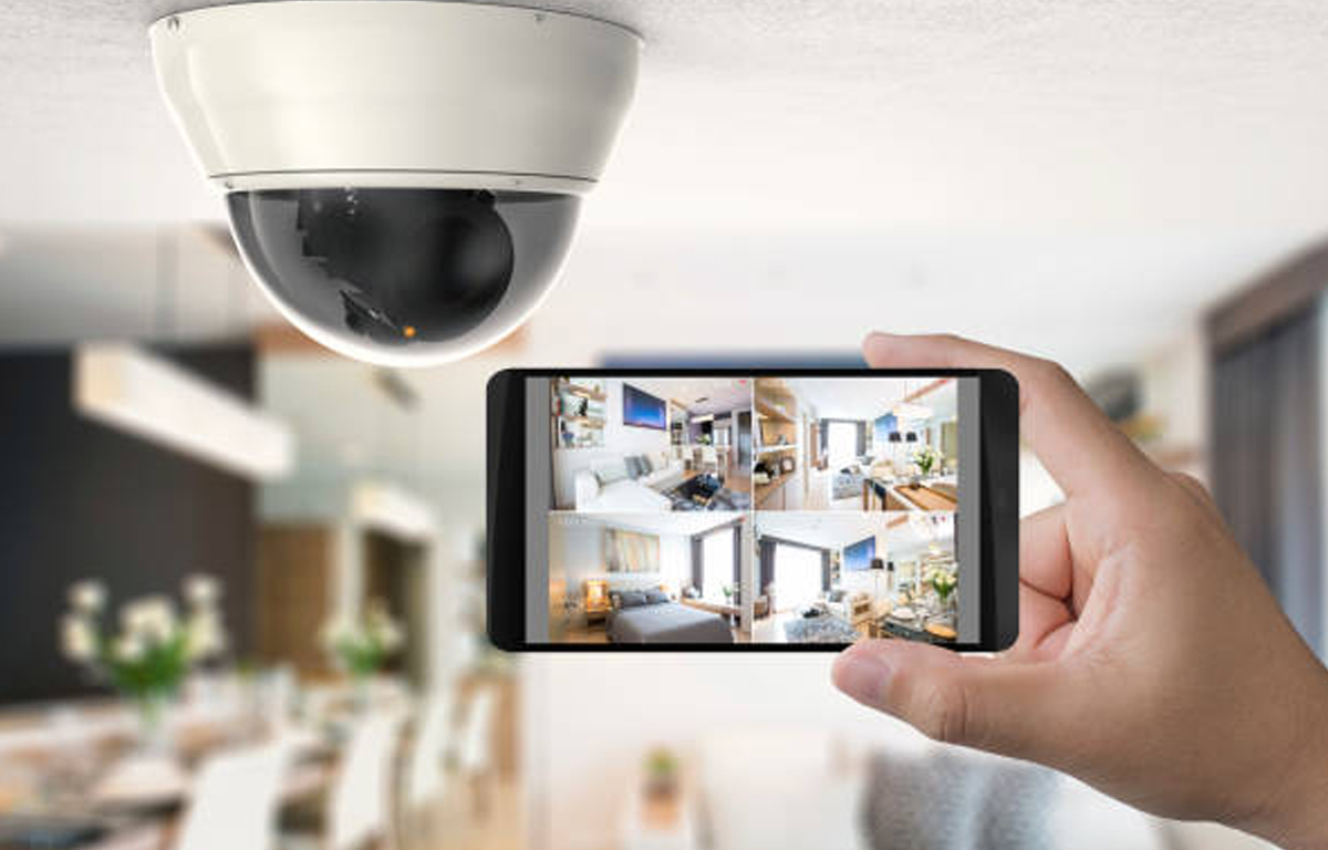 Indoor CCTV camera and mobile remote viewing